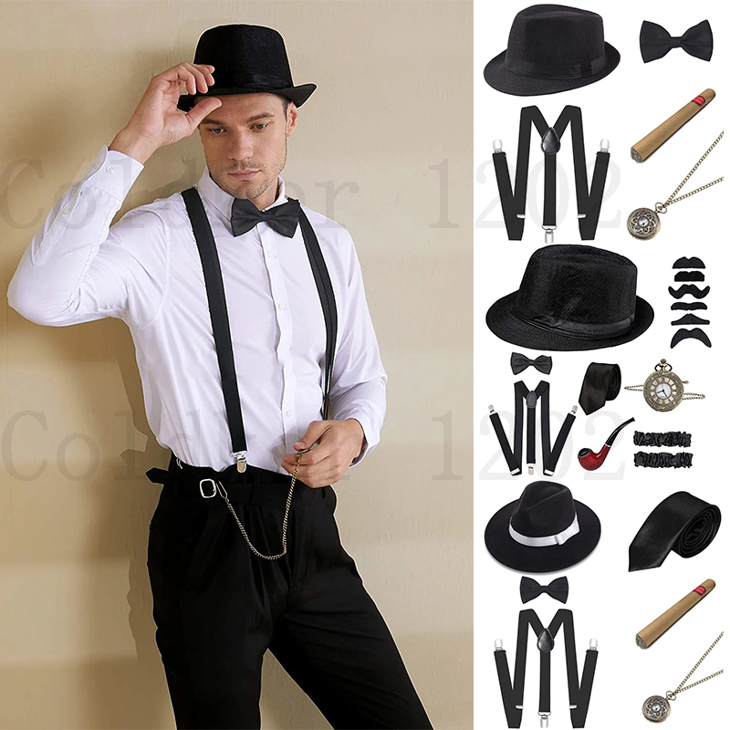 Men'S Accessories In The 1920S - Ensemble d'accessoires Gatsby Gangster pour hommes,