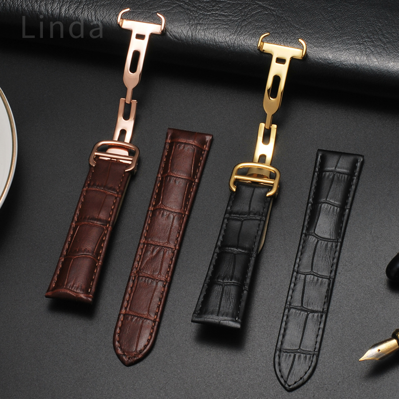 Men'S Accessories London - Bracelet de montre en cuir véritable