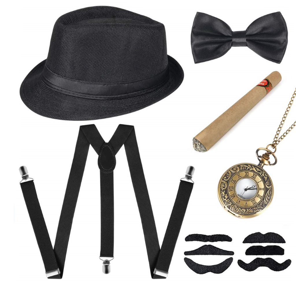 Men'S Accessories In The 1920S - Costume de gangster rétro pour homme,
