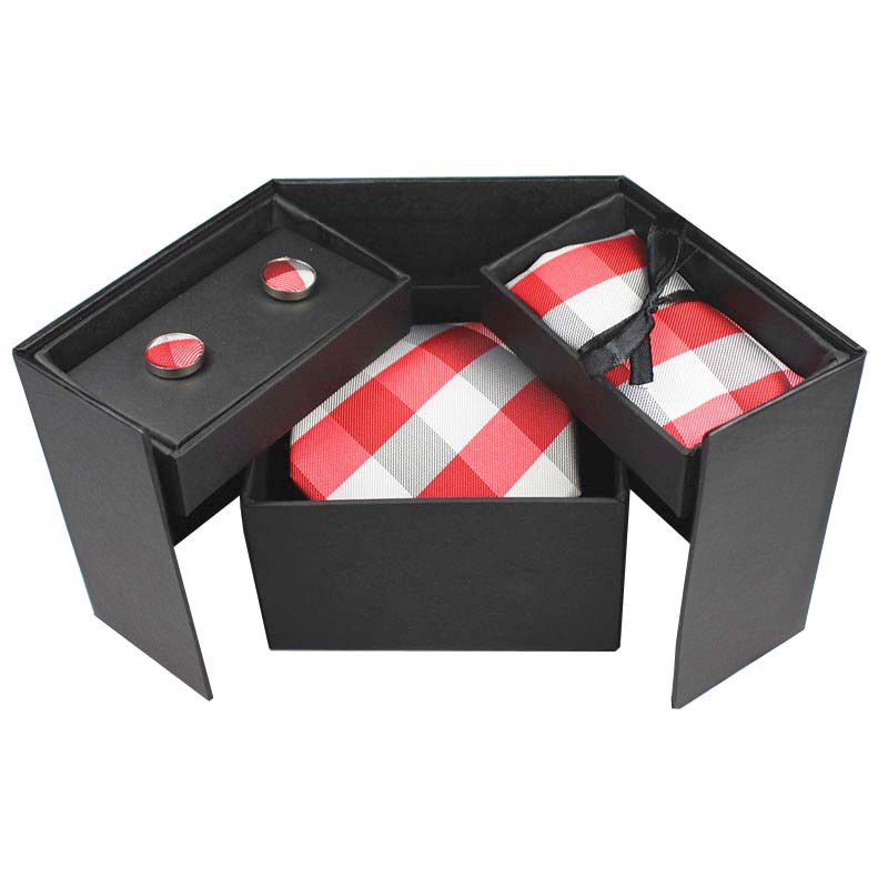 Neck Tie Set Box - GUSLESON-Ensemble de boutons de manchette Hanky