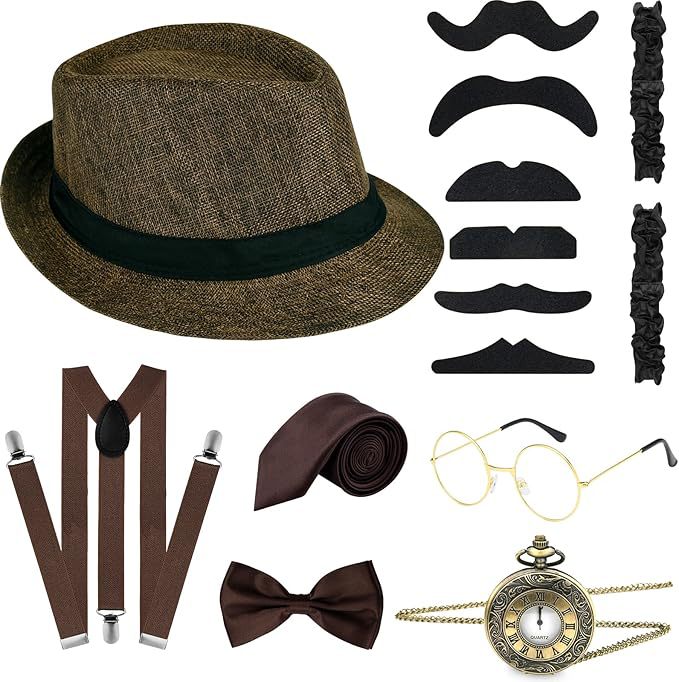 Men'S Accessories In The 1920S - Ensemble d'accessoires de costume Gatsby des