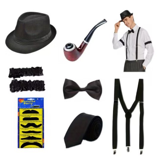 Costume de gangster Gatsby pou - Men'S Accessories In The 1920S avis et prix