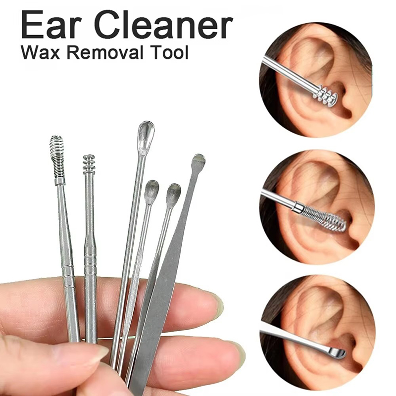 Kit de 6 cure-oreilles en acie - Men'S Accessories Types avis et prix